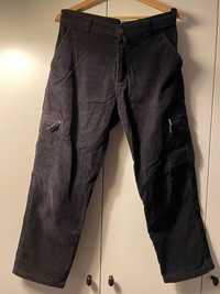 Spodnie sztruksowe męskie | Ripley | czarne | rozm. 32/32