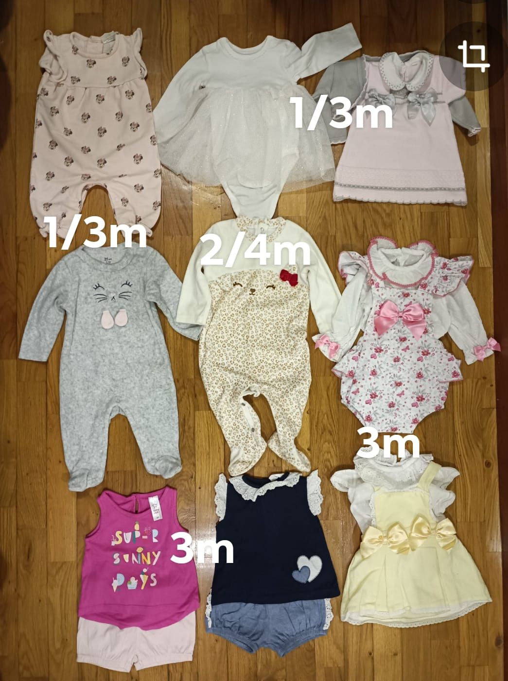 Roupa de bebé 1 a 18 meses