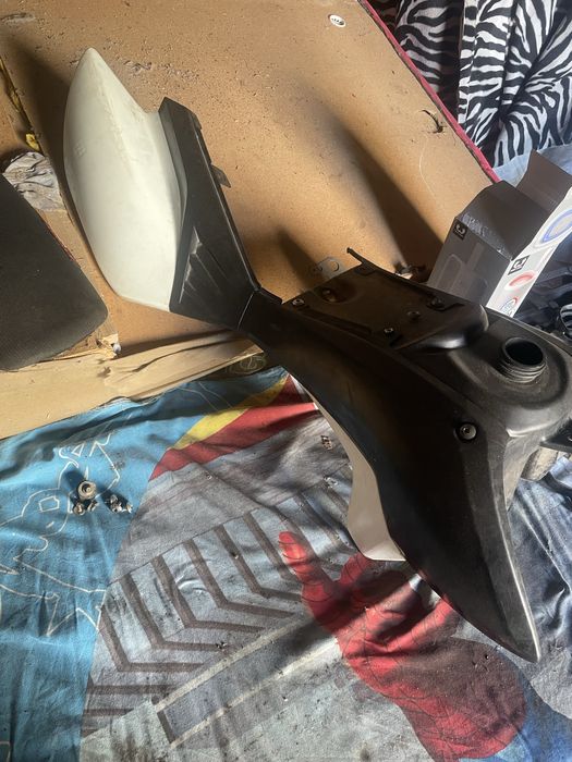 Rama xmotos z silnikiem, silnik na chodzie