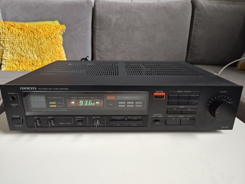 ONKYO TX-100, amplituner stereo HI-FI. Japonia. Stan idealny.