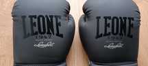 Luvas de boxe, boqueira e duas ligas