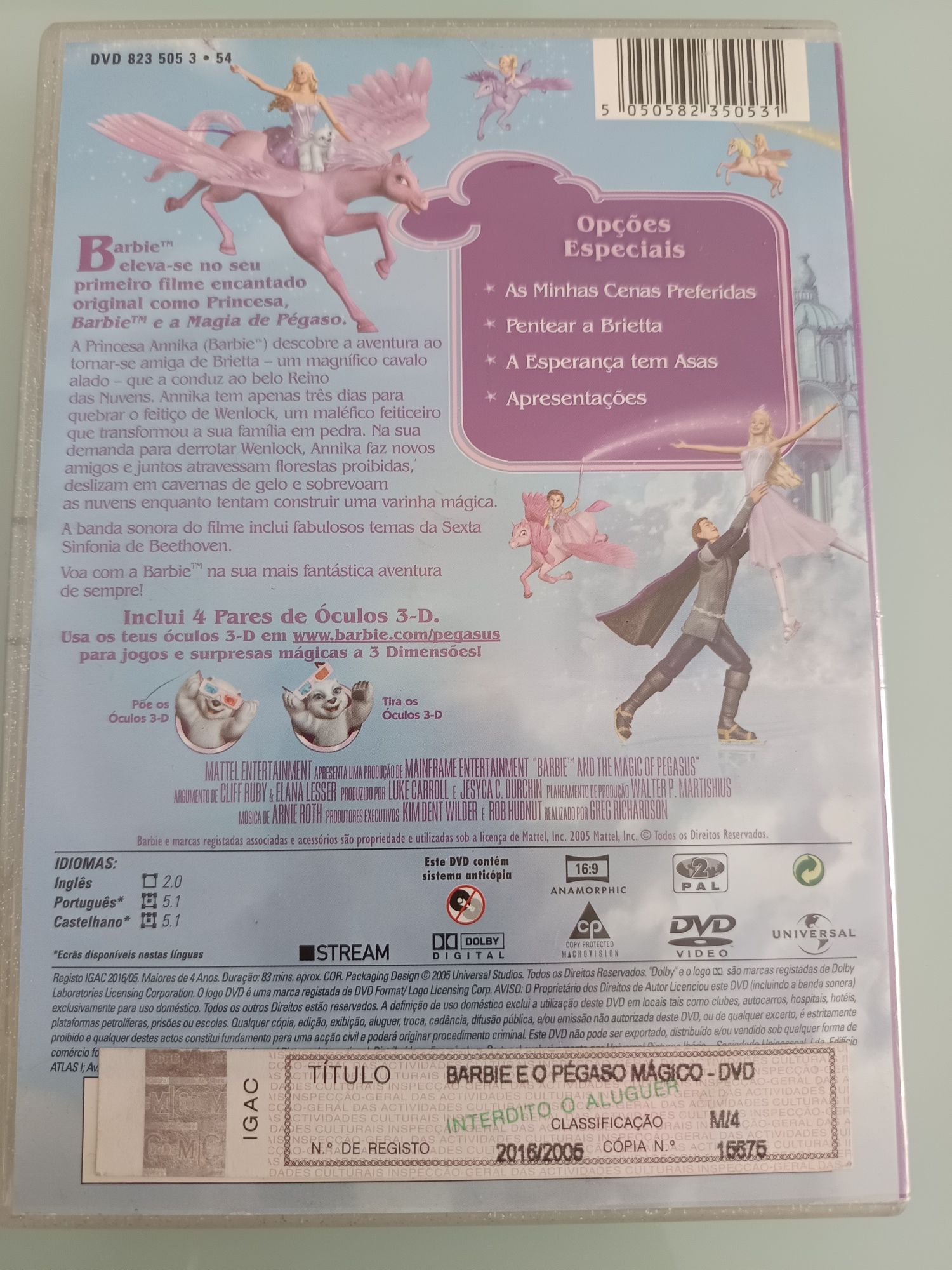 DVD Barbie e o pégaso magico