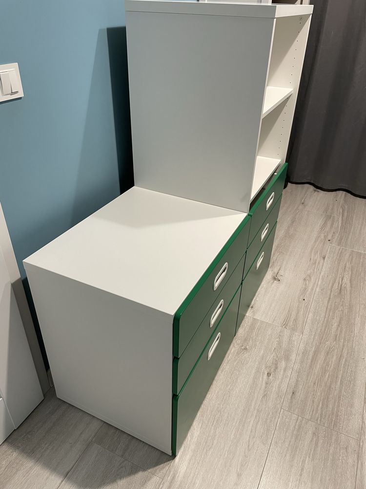IKEA STUVA - Regał z 3 szufladami i 2 półkami