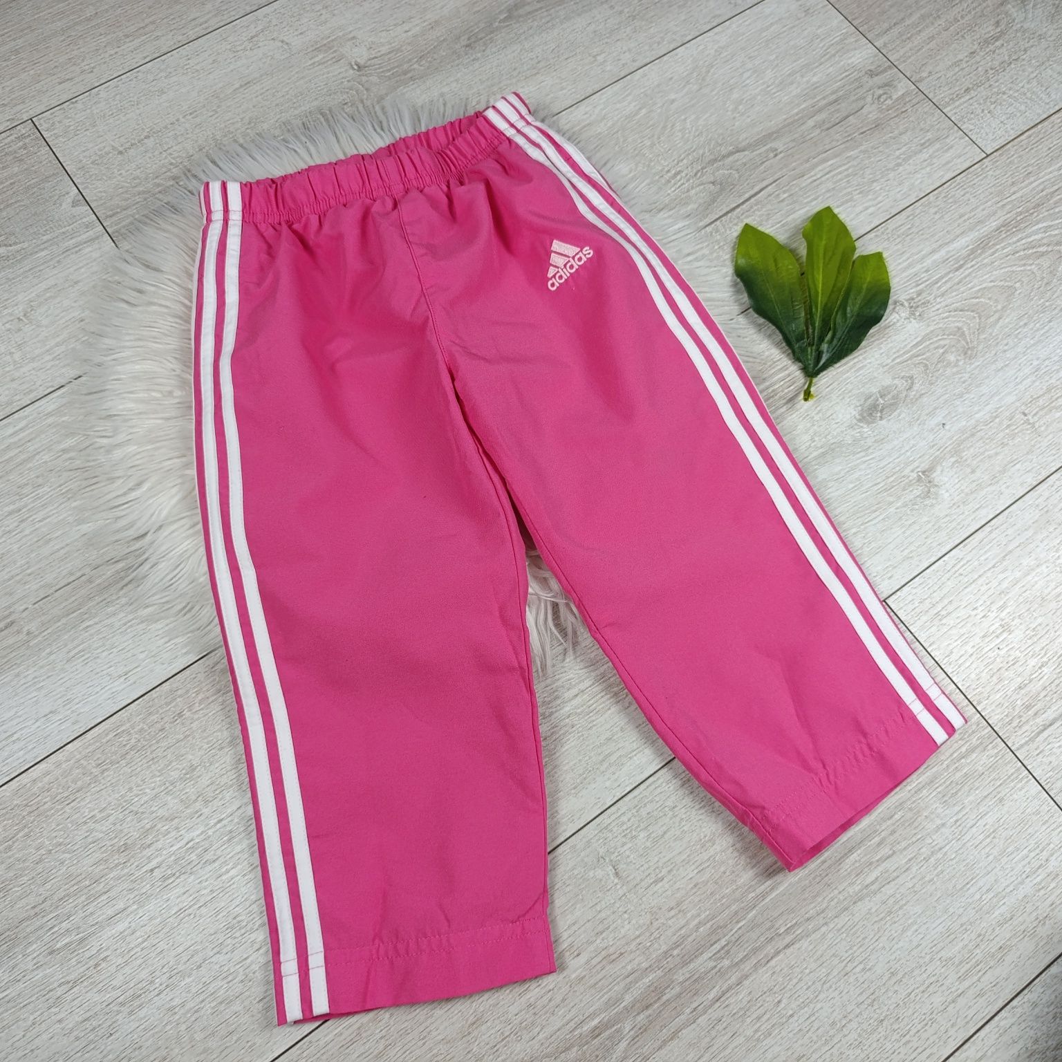 Różowe Spodnie Dresowe Dziewczynka 92 cm Adidas