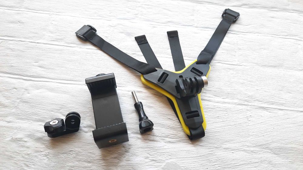 Кріплення на шолом для телефона або камери / Крепление на мото шлем