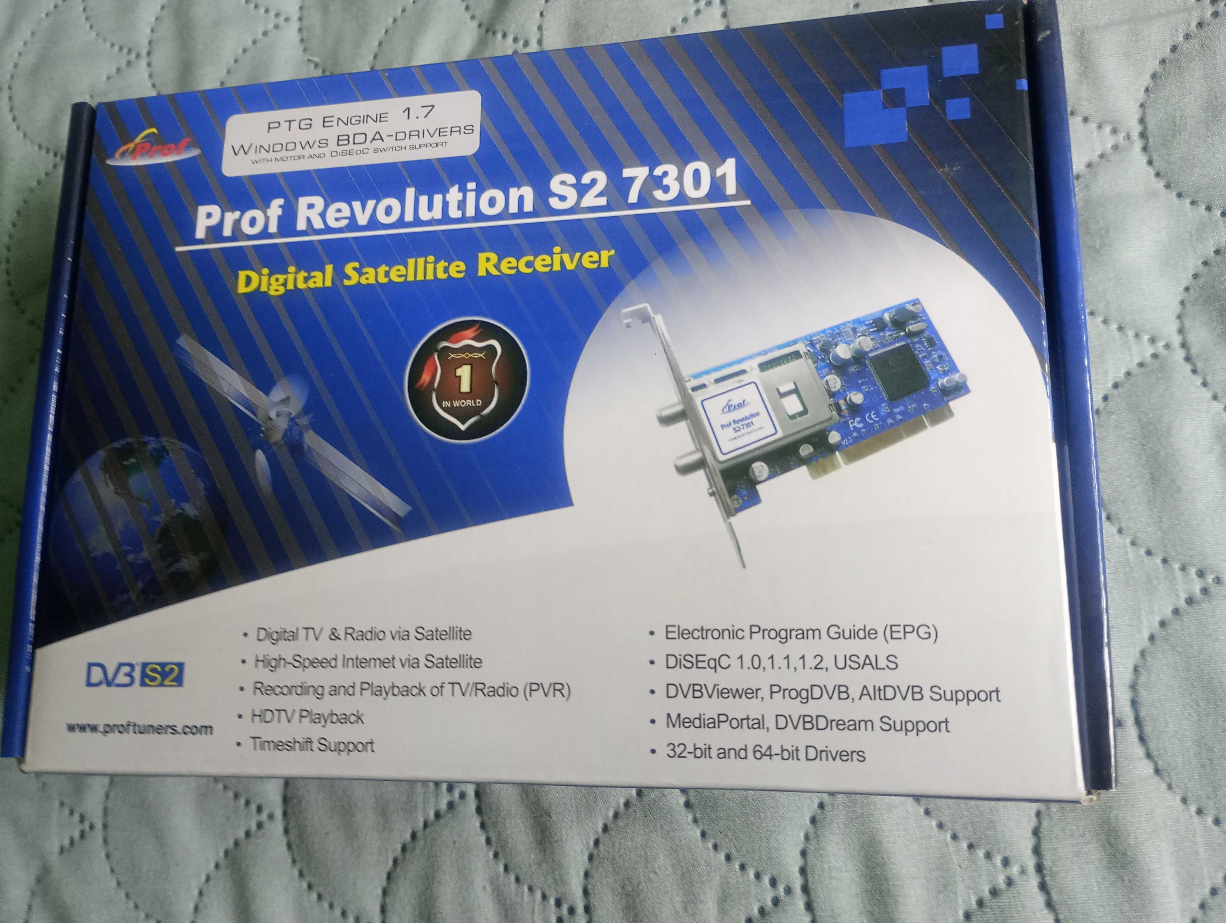 Karta satelitarna DVB-S2 do komputera - Prof Revolution S2 7301 (PCI)