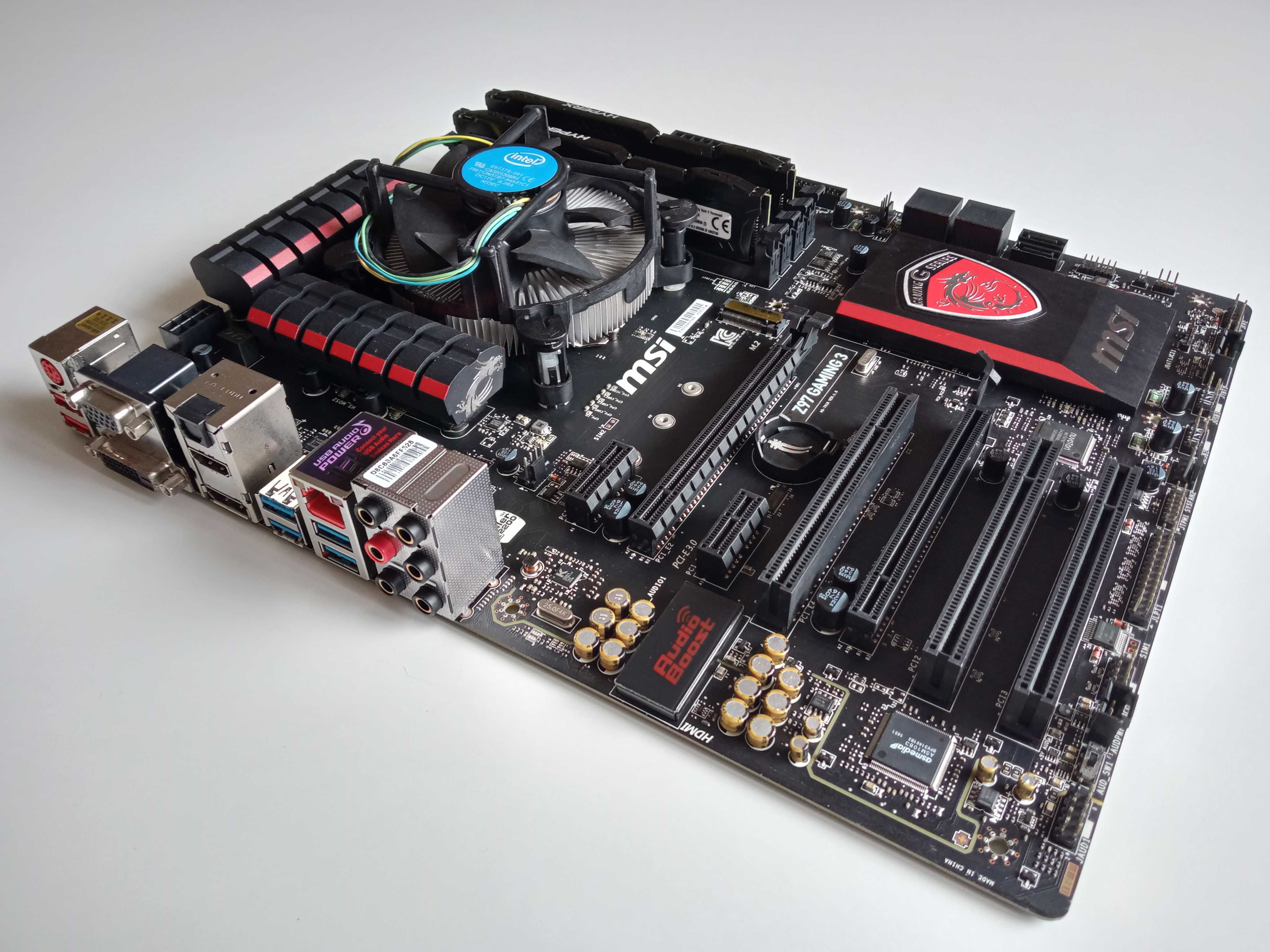 Zestaw: MSI Z97 GAMING 3 + INTEL CORE i5-4690K + 8GB DDR3 RAM 1600MHz