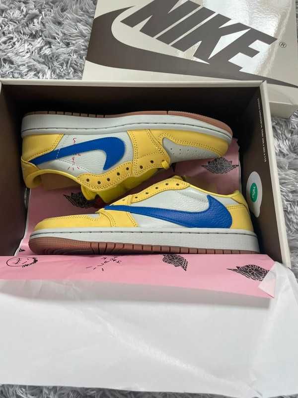 Nike_Air_Jordan_1 Low OG Canary Yellow Travis Scott x  rozmiar EU R.40