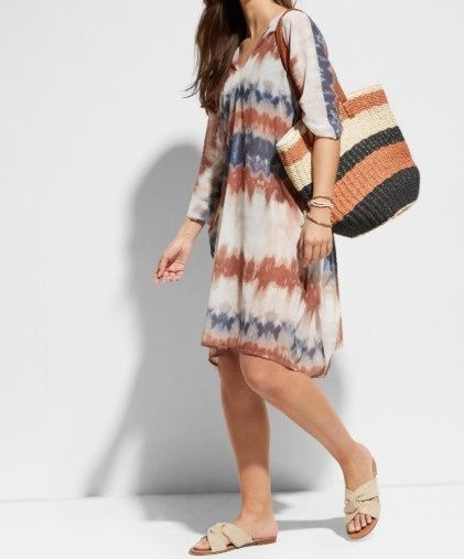 B.P.C sukienka plażowa we wzory asymetryczna 44/46.