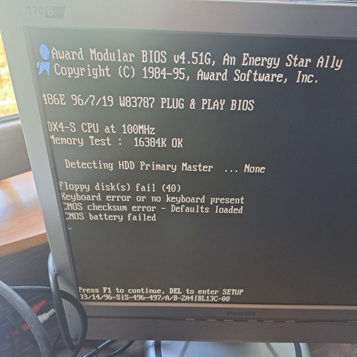 Retro Płyta główna Lucky Star z procesorem 486DX4 100Mhz i ram