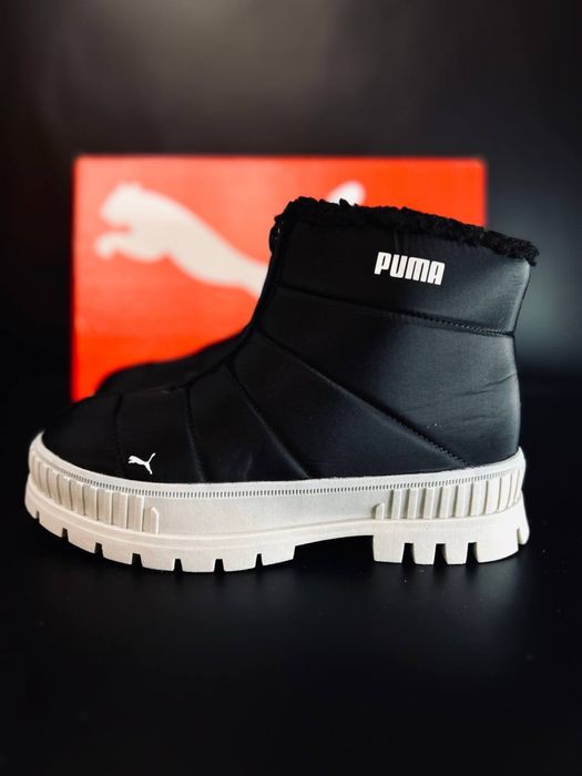 Очень теплые женские дутики Puma/ дутики на платформе пума