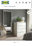 Nowe lustro Ikea NISSEDAL białe