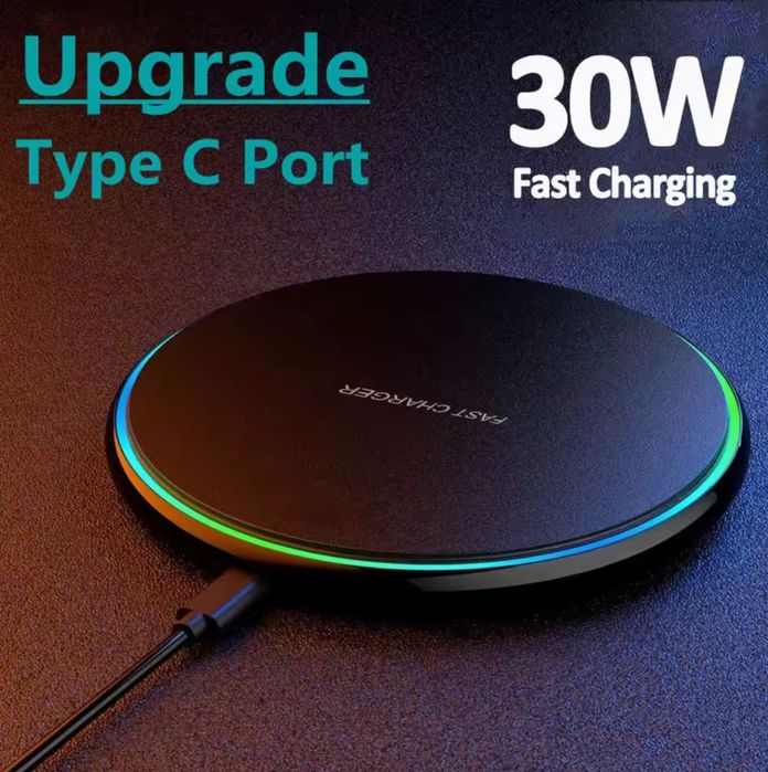 Бездротовий зарядний пристрій 30 Вт