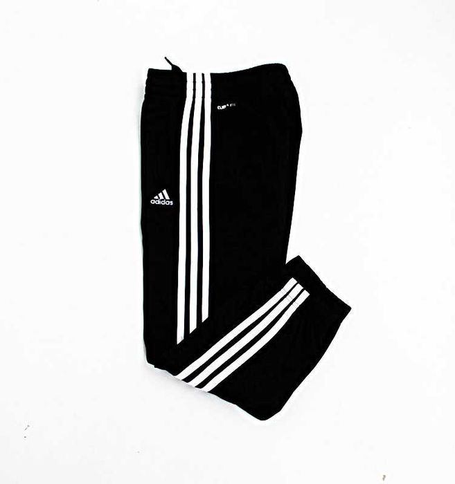 ADIDAS Spodnie dresowe ze ściągaczem nogawki Czarne r.128