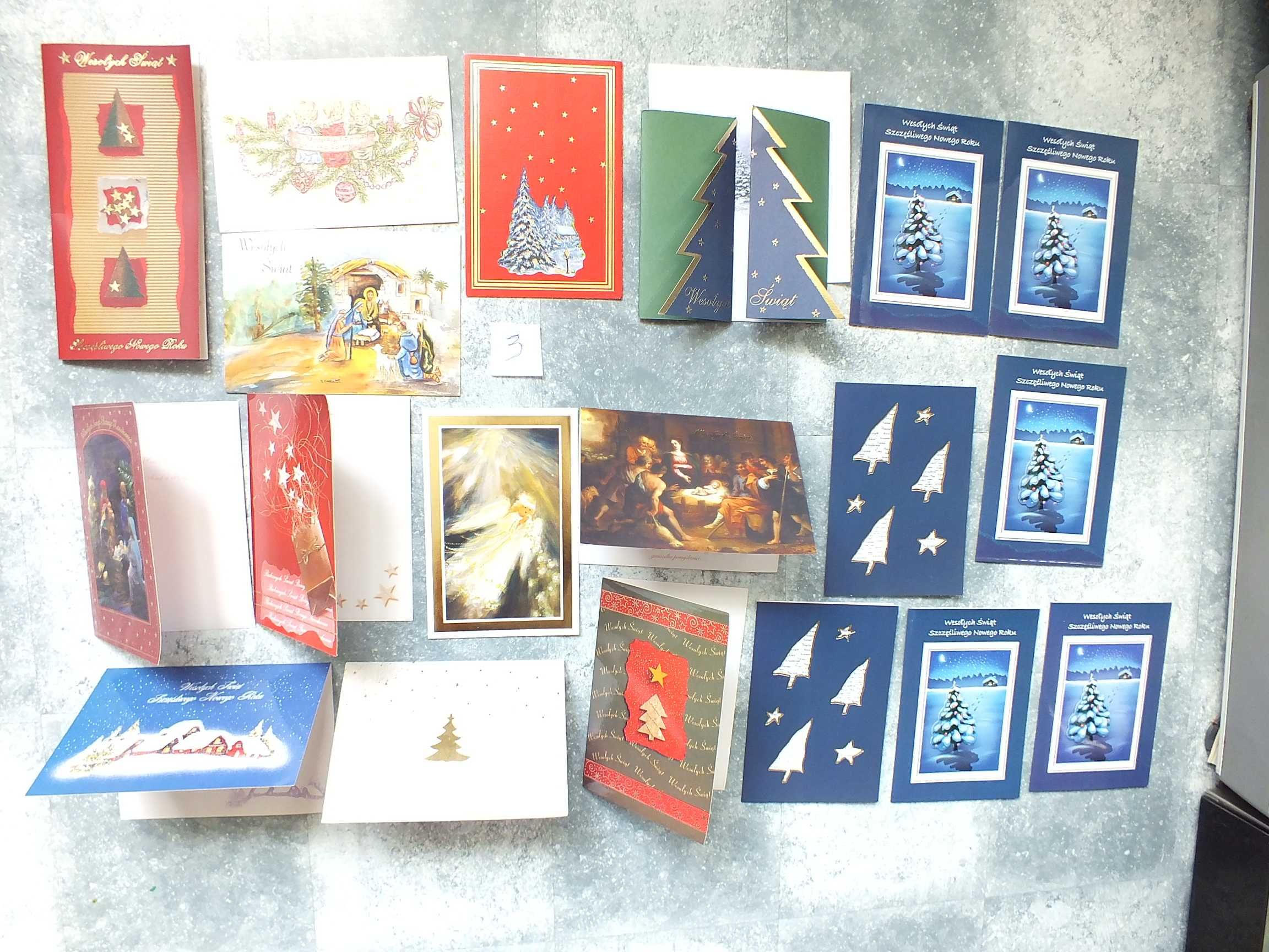 19szt. kartki pocztowe świąteczne Boże Narodzenie pocztówki NOWE 3