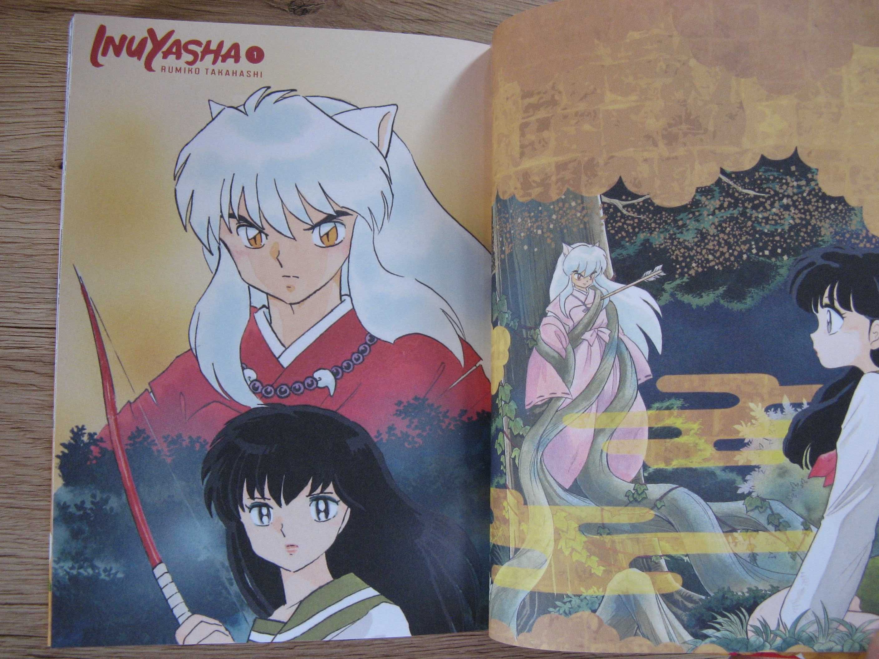 Manga Inuyasha tomy 1-4 Rumiko Takahashi JPF twarda oprawa + dodatki