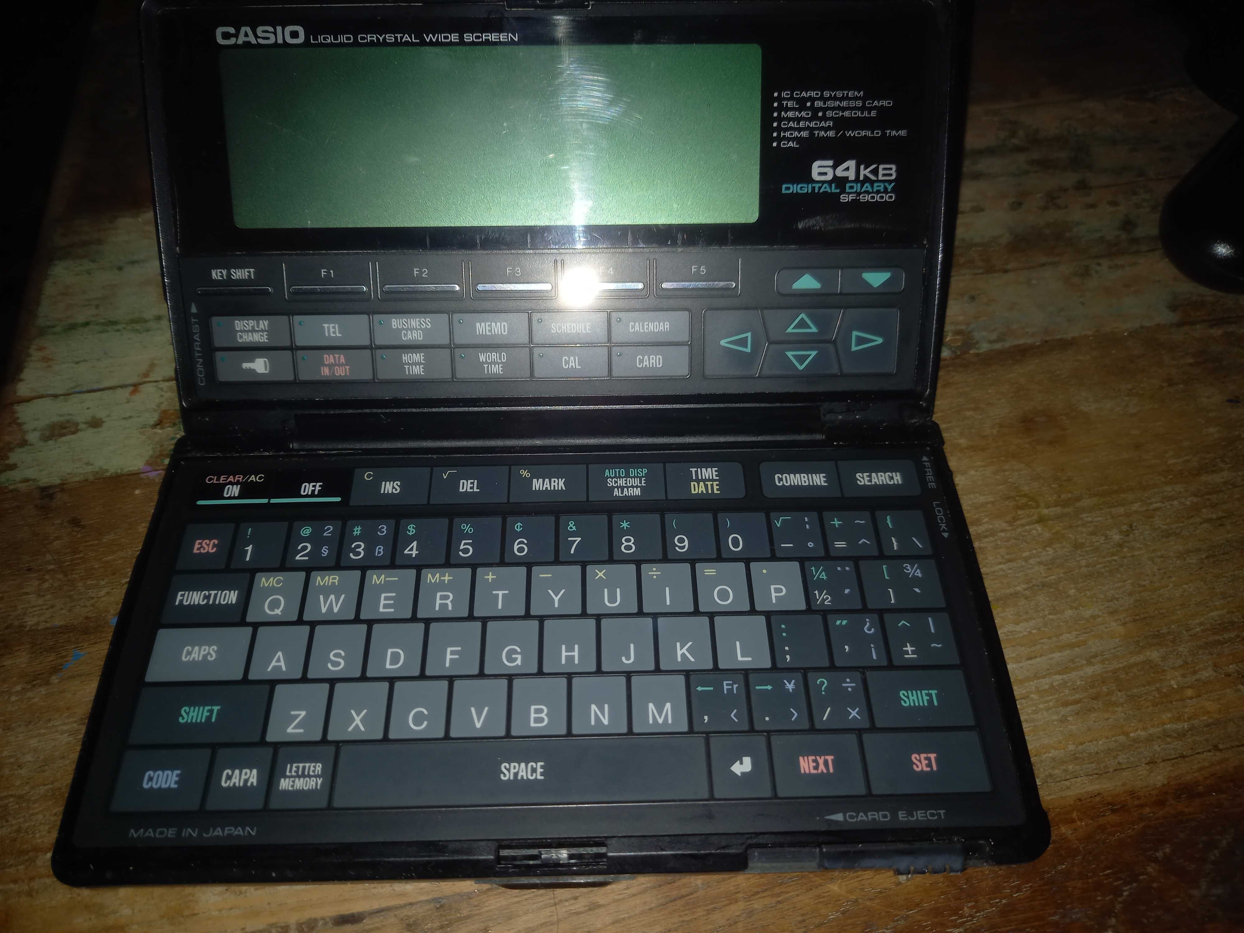 Organizer CASIO 64kB Digital Diary - Zabytkowy Palmtop