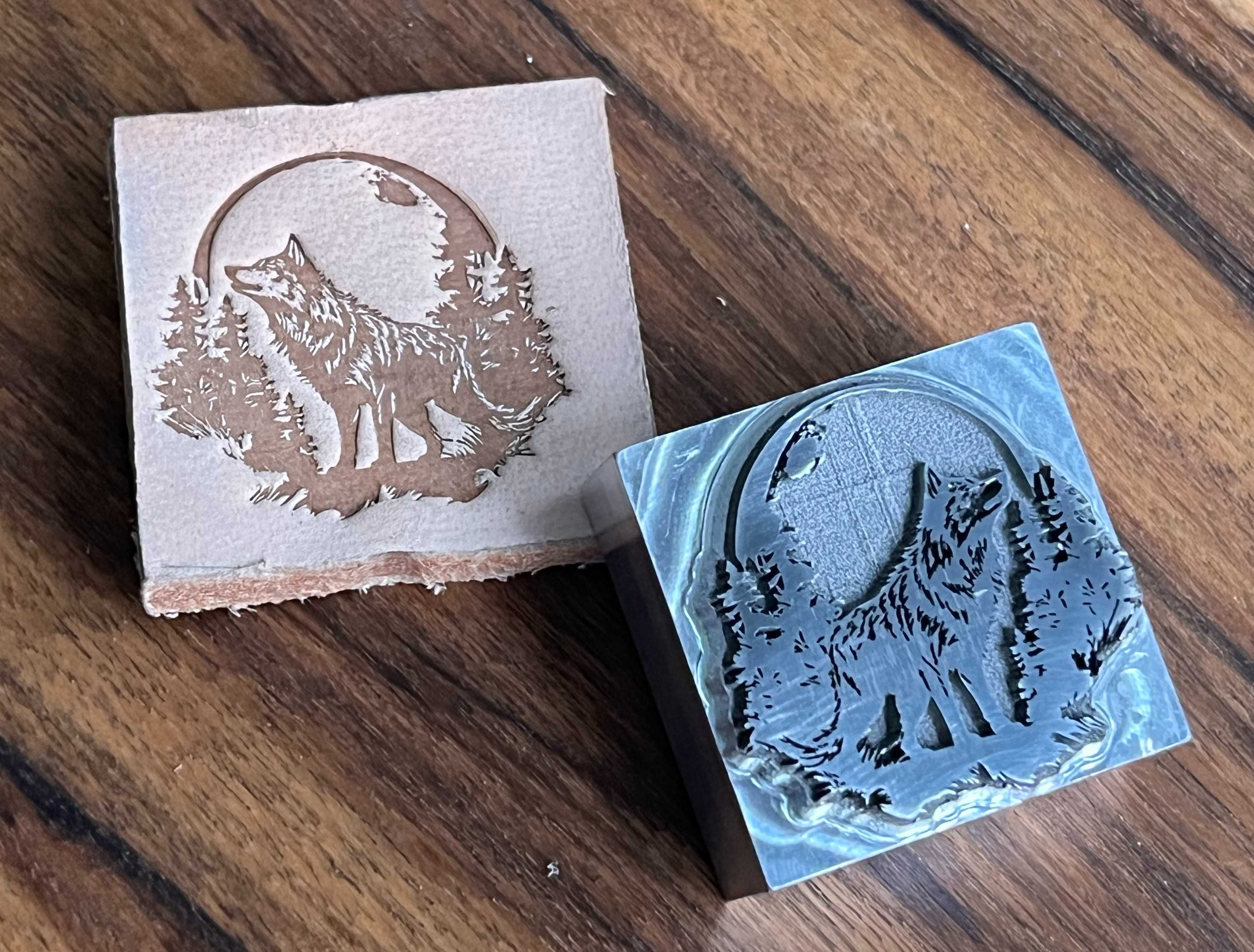 Hot stamp stempel grawer logo do znakowania tłoczenia skóry drewna