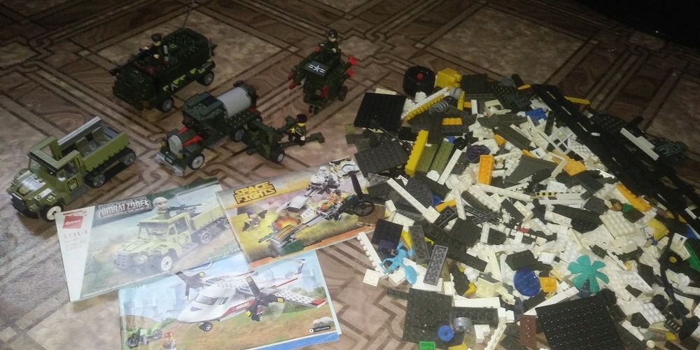 Лего военная тематика+детали 1.5 кг