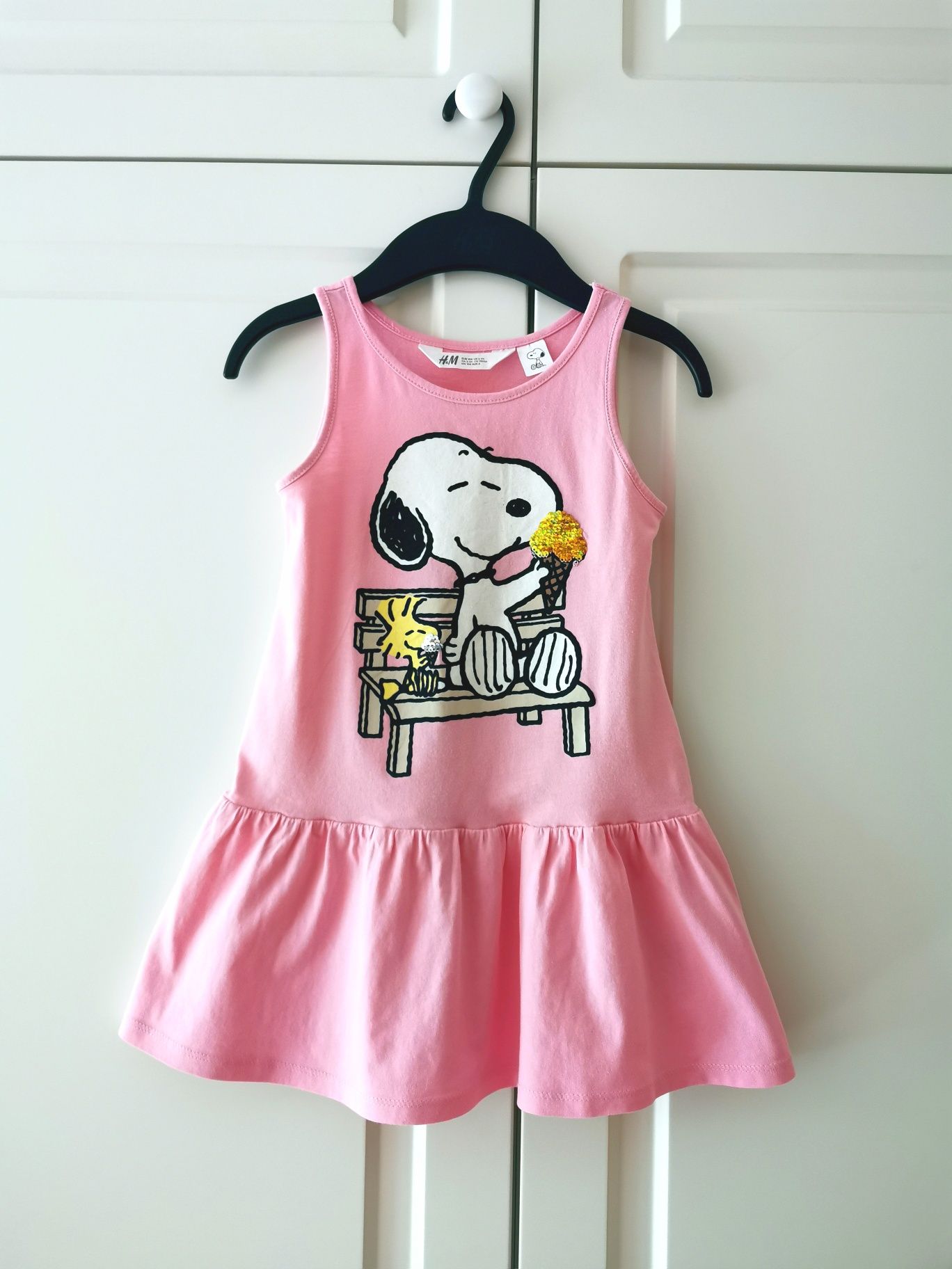 Sukienka H&M George cekiny 98/104 3 sztuki