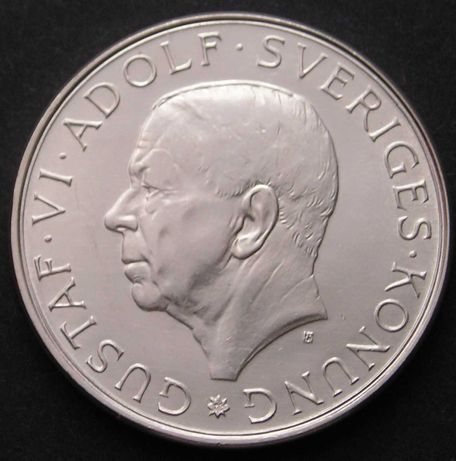 Szwecja 10 koron 1972 - Gustaw VI Adolf - srebro