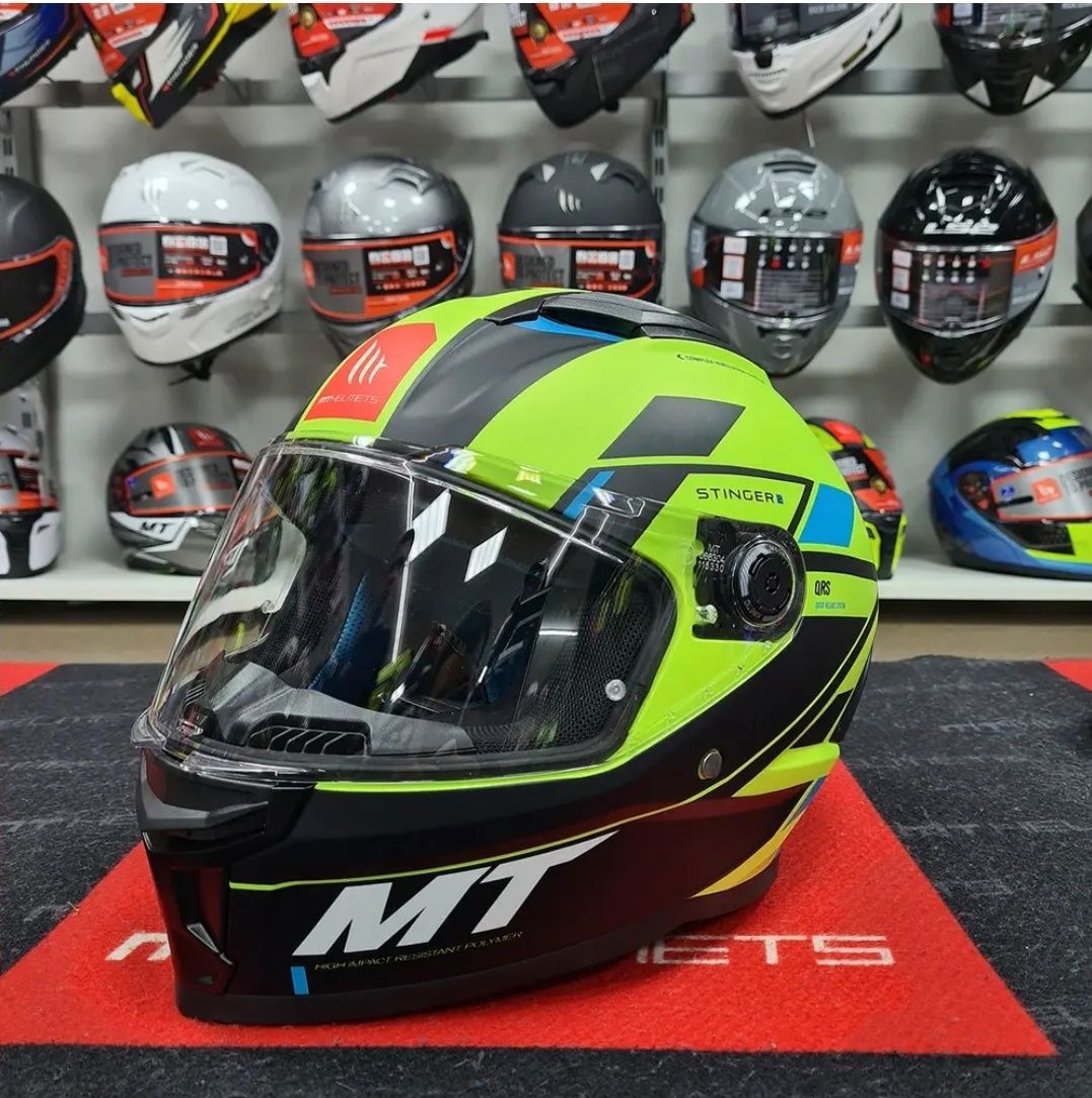 MT Stinger 2 Zivze C3 Matt Yellow/ МОТОШЛЕМ 2024/ МОТО ШЛЕМ MT HELMETS