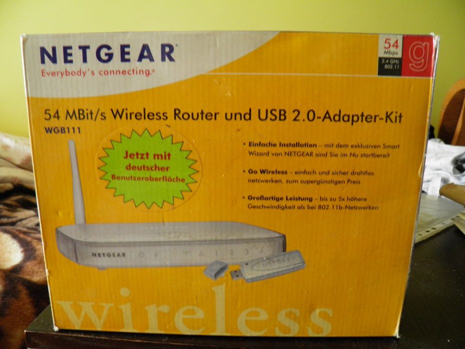 Router Netgar nowy komlet