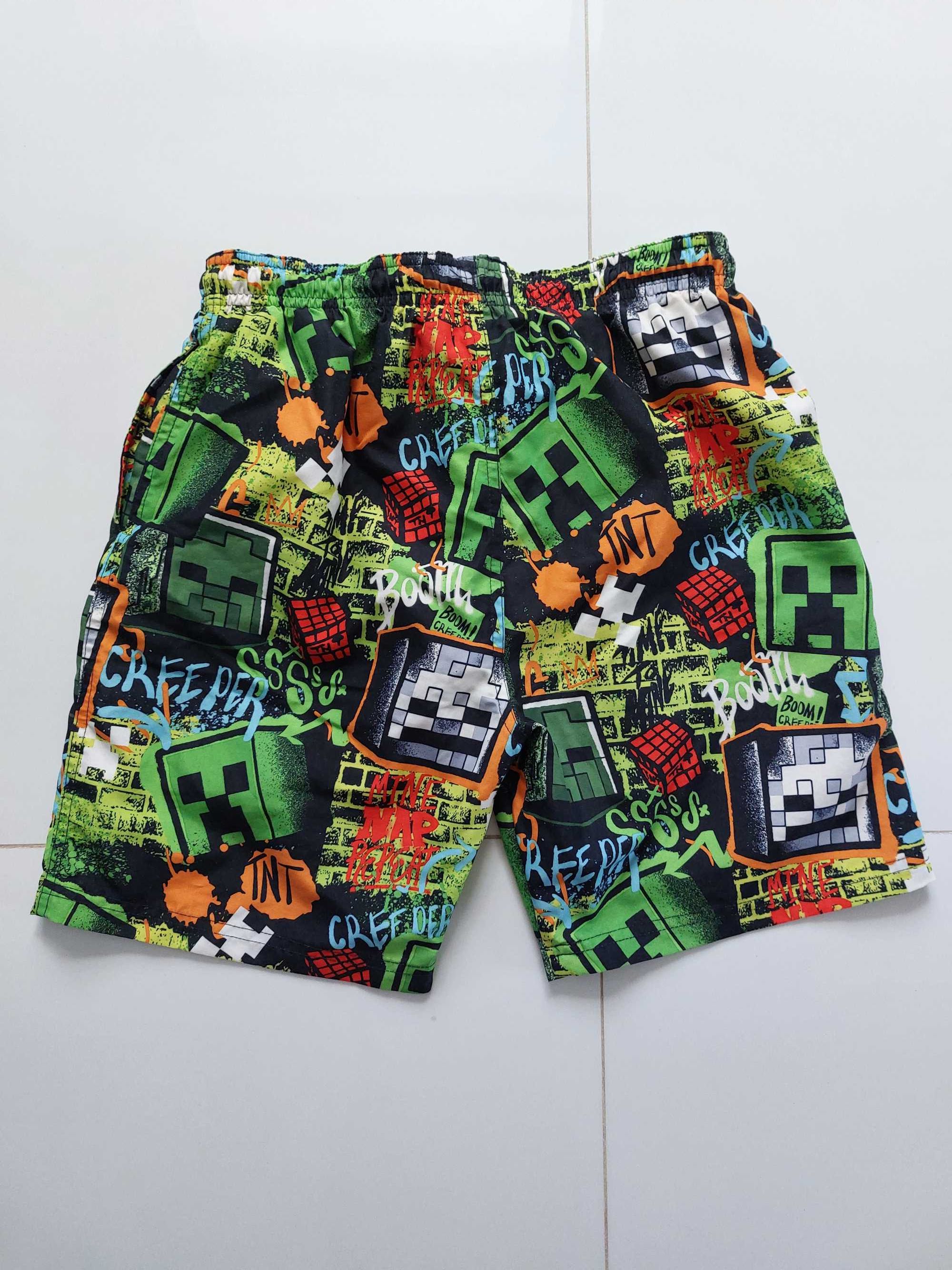 Kapielowki spodenki chlopiece MINECRAFT
