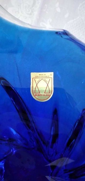 Fruteira Rubin glass azul