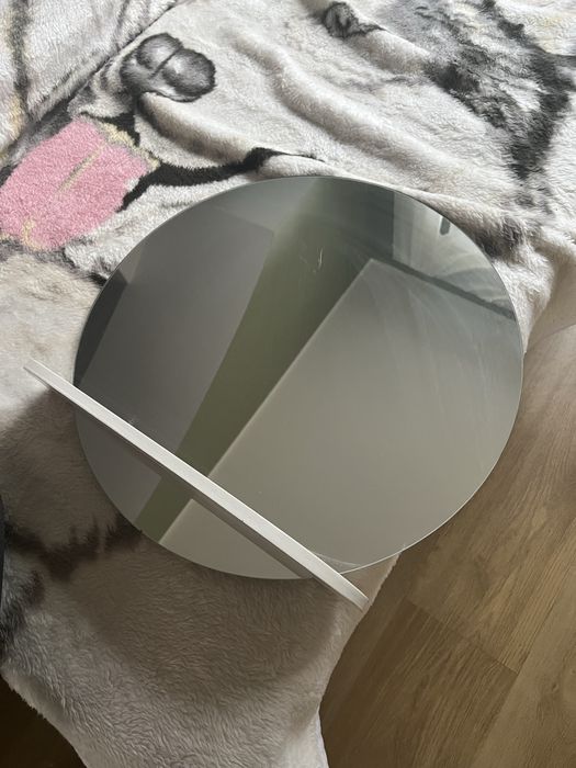 Lustro z półką (okrągłe, 50 cm średnicy)
