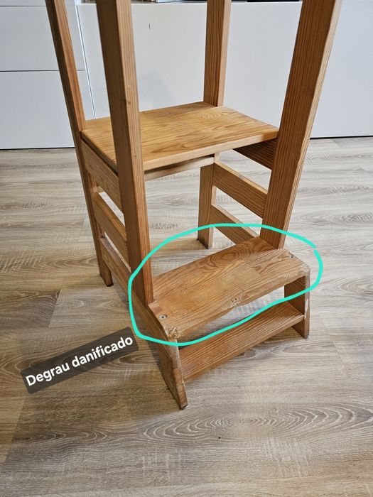 Torre de Aprendizagem Montessori em madeira maciça