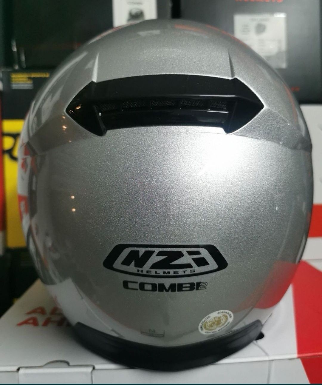 Capacete Modular NZI Combi Duo Silver ( M )( NOVO )