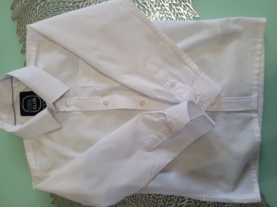 Koszula biała z długim rękawem