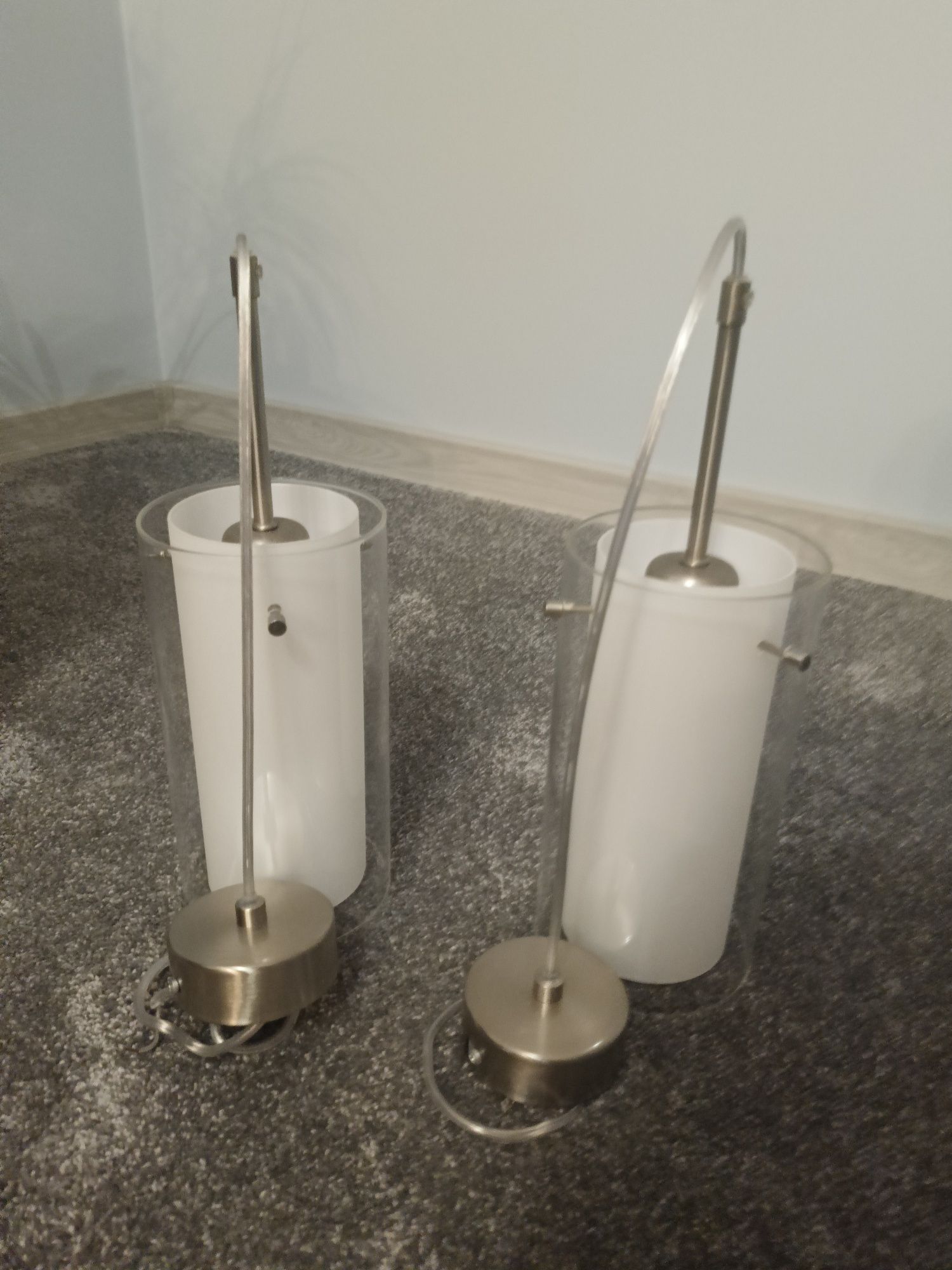 Lampy wiszące pojedyncze jak nowe 2 sztuki