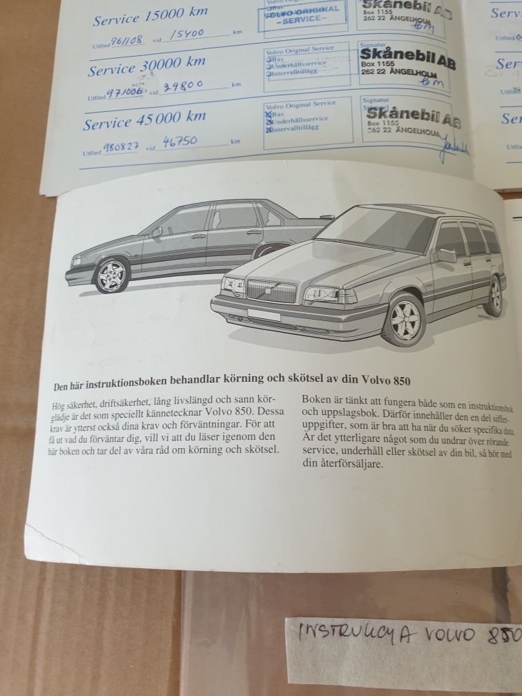 instrukcja obsługi volvo 850