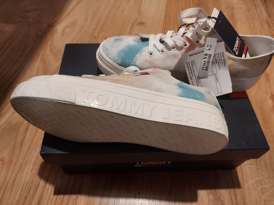 Buty  tommy Hilfiger jeans flatform print okazja super wzór! 38,39,40,