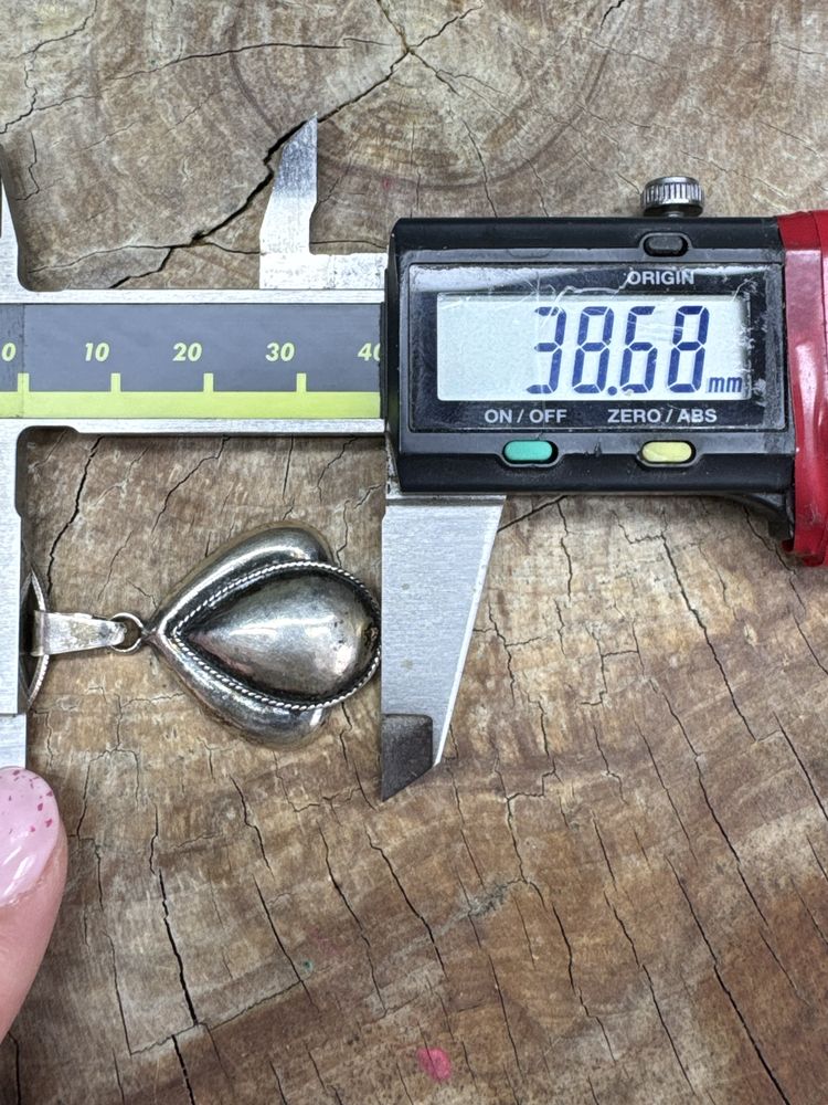 Piękny stary wisiorek z lancuszkiem srebro 925 11.8g K