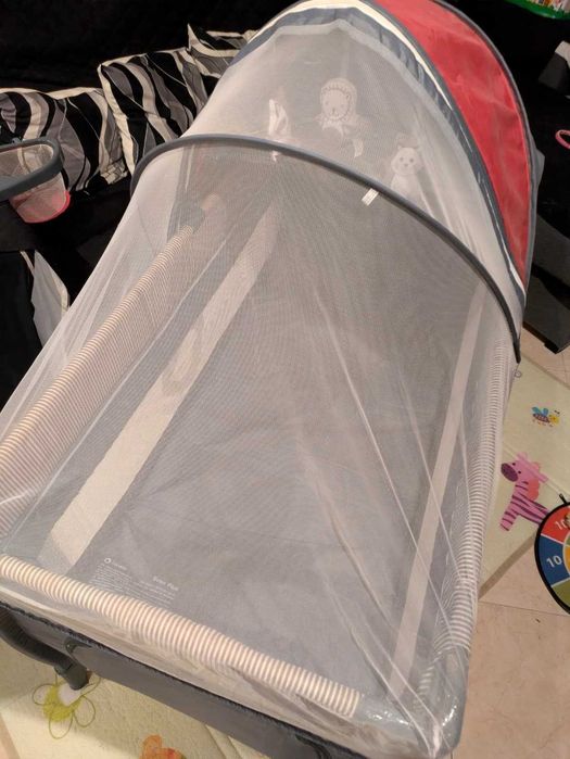 Lionelo Sven Plus - Berço de bebé / Berço de viagem + Móbile Chicco