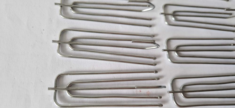 Zestaw 20 sztuk haczyków kurtynowych, stal nierdzewna