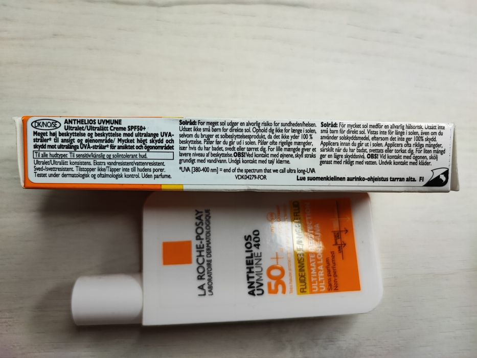 Сонцезахисний флюїд La Roche-Posay Антеліос UVA 400 SPF 50+ 50 ml