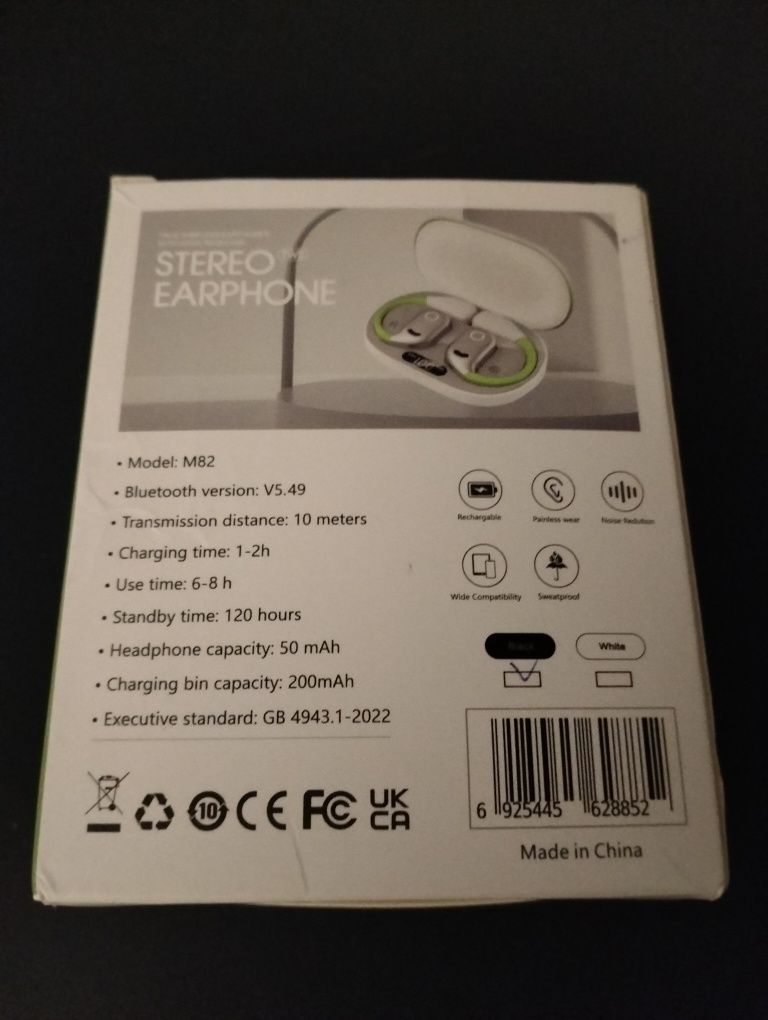 Auriculares Open Ear Bluetooth 5.49 Qualidade de Som Reforçada