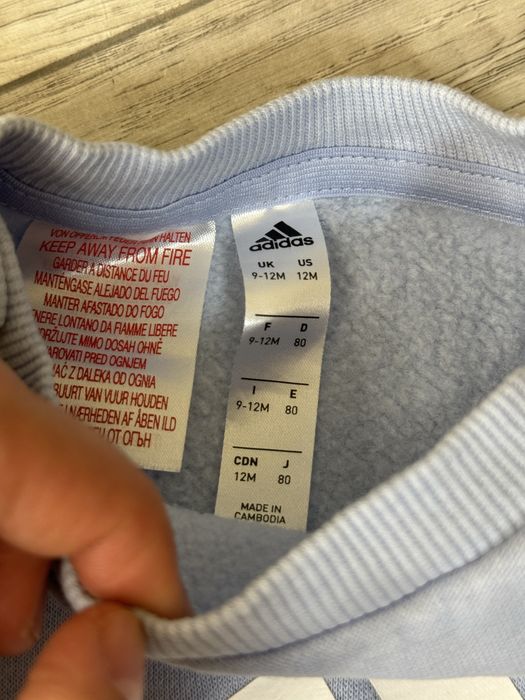 Спортивний костюм Адідас для хлопчика 80 розмір на флісі