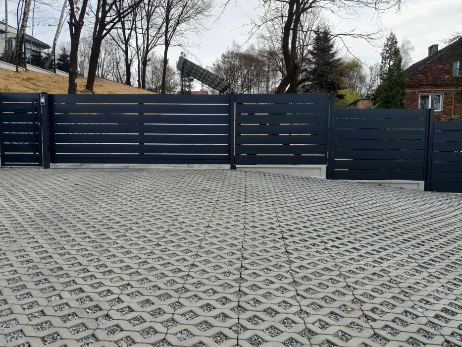 Brama przesuwna aluminium