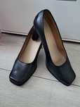 Buty na obcasie damskie skórzane rozmiar 39 (25.5 cm)