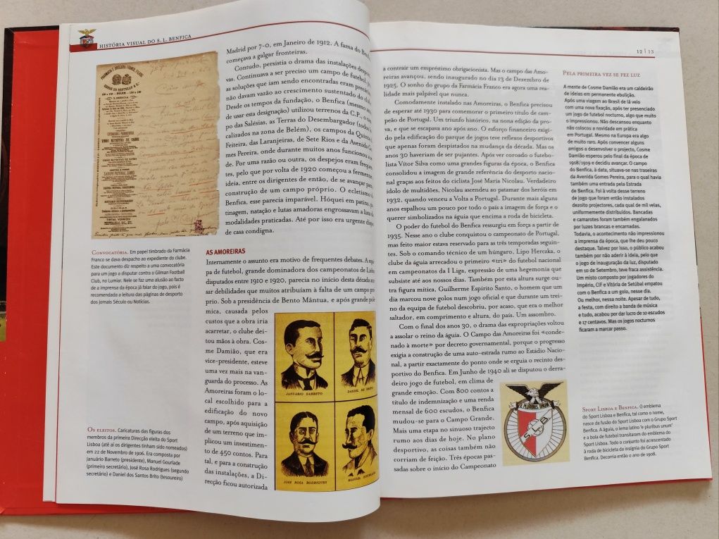 Livro / Caderneta de Cromos - História Visual do SL Benfica