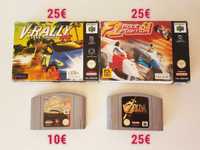 4 Jogos Nintendo 64 | N64| V-Rally | Zelda | Lamborghini F1 *Completos