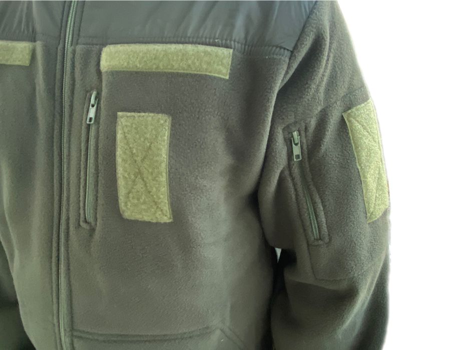 Флісова куртка, кофта, толстовка фліска олива /хакі, флиска