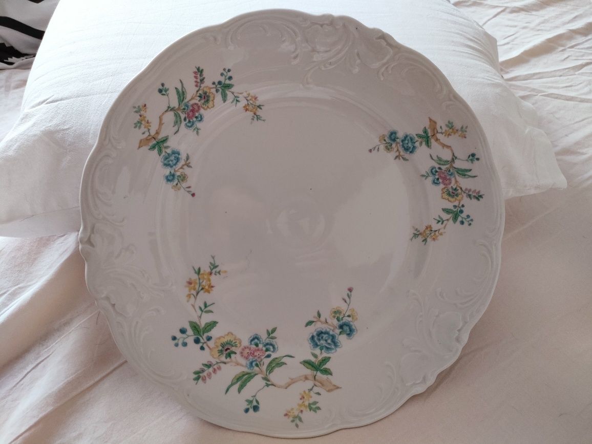 Wałbrzych patera, duży talerz półmisek porcelana PRL