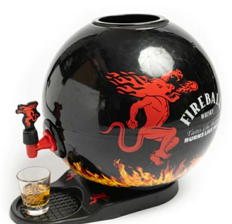 Reclame Led Fire Ball com bola dispensadora de bebida