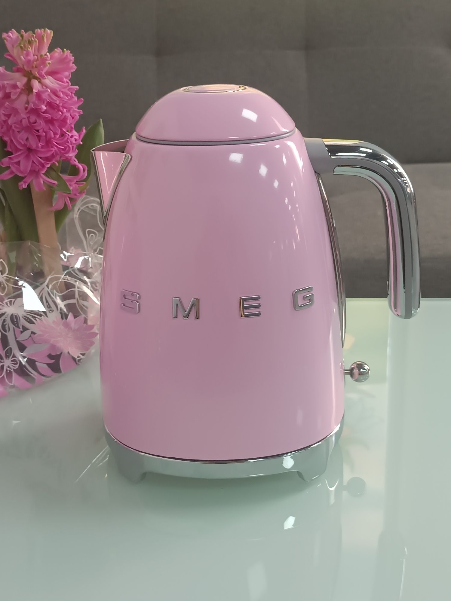 Чайник і тостер Smeg Комплект в рожевому кольорі Оригінал